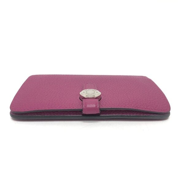 HERMES Dogon Compact Folding Wallet Taurillon Clemence (Estimated) Rose purple - Picture 11 of 11